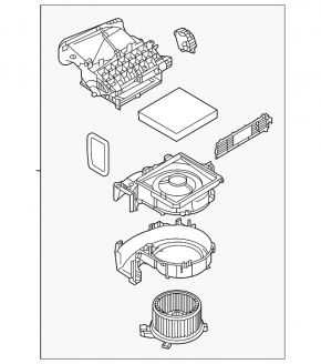 Mitsubishi Outlander 22-25 Heater Ventilation Assembly