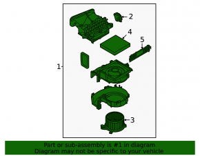 Mitsubishi Outlander 22-25 Heater Ventilation Assembly