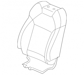 Acura MDX 16-20 driver's seat upholstery black leather