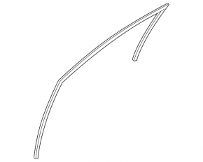 Glass seal front right Hyundai Elantra UD 11-16
