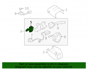 Left steering column switch for Lexus RX300 98-03