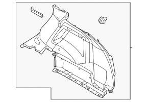 Nissan Ariya 23-25 rear right arch trim, black