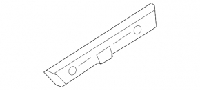 Rear bumper mount left Nissan Versa Note 13-19