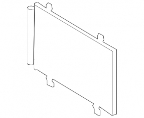 Air conditioner radiator condenser Lexus LS460 07-12 VALEO