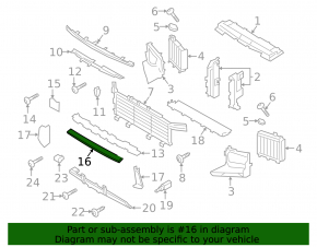 Lower radiator deflector for Porsche Cayenne 24-26