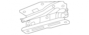 Right hood hinge Mercedes W167 GLE 350 450 20-23