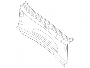 Mercedes C-class W205 15-21 trunk opening trim black, scratches
