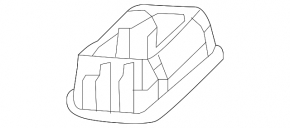 Internal tailgate closing button Mercedes GLA 15-20