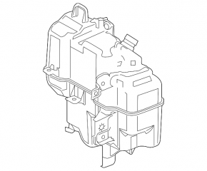 Mazda 3 19 washer reservoir - for sensor with neck and lid, Japan built