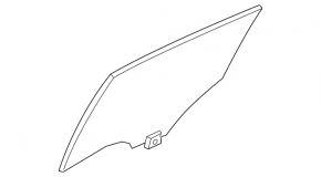 Glass door rear left Mazda 3 14-18 BM