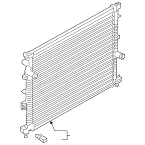 Radiator cooling water Ford Edge 15-18 3.5 without additional cooling