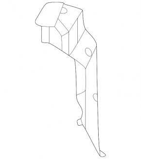 Front bumper bracket left Mazda CX-5 22-25