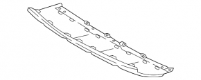Front bumper central lip Land Rover Range Rover 18-21 rest