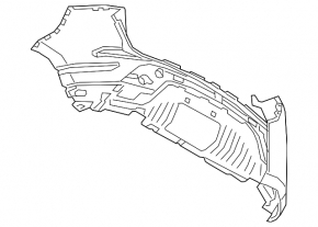 Bare rear bumper for Land Rover Range Rover Evoque 19-23