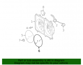 Cooling Fan Impeller Left Lexus RX450h 10-15