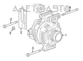 Generator Cadillac ATS 13-19 2.0 2.5 chip broken