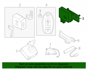 Buzzer Assembly Entry Card Infiniti Q50 14-