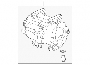 Air conditioning compressor Acura MDX 14-16 prerest