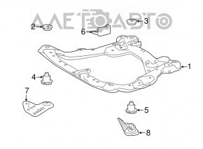Front subframe burdock front left Toyota Camry v40