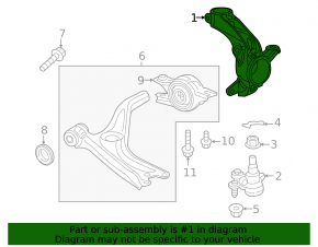 Front left axle Honda Accord 23-