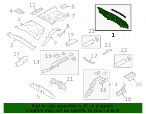 Subaru Forester 14-18 SJ rear panel graphite