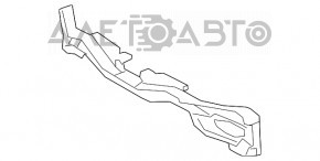 Lexus ES250 ES300h ES350 19-24 Front Bumper Upper Absorber