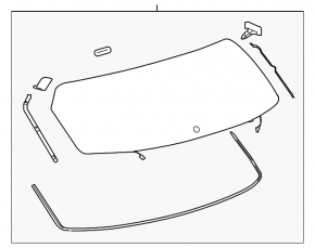 Rear glass of the trunk door Lexus NX200t NX300 NX300h 15-21 tinting