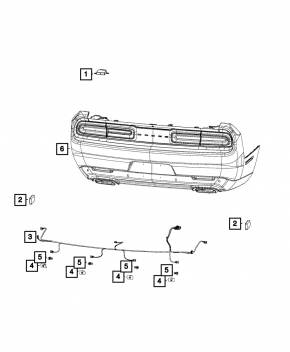 Parking Assist Module Dodge Charger 15-16 rest, broken mount