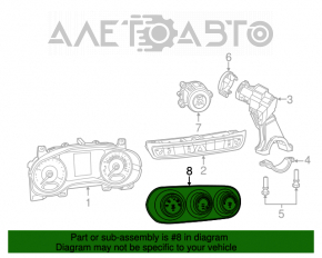 Climate control Jeep Renegade 15-18 Dorest Manual