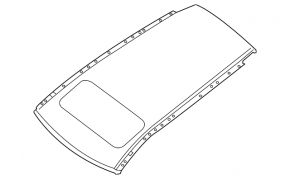 Roof metal Infiniti JX35 QX60 13- under the hatch