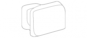 Right threshold mounting cap for Lexus CT200h 16-17