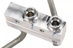 Automatic transmission cooling pipes with valve GMC Terrain 18- front