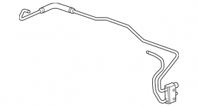 Automatic transmission cooling pipes with valve GMC Terrain 18- front