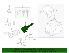 Right steering column switch for Toyota Rav4 13-18