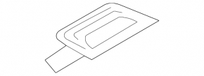 Audi Q5 8R 09-17 trunk lid lock trim