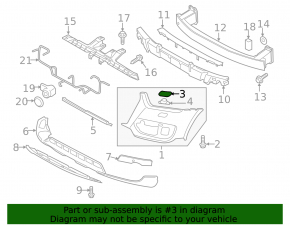 Headlight washer plug right Audi Q3 8U 15