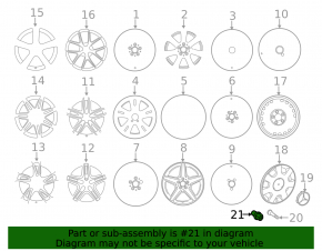 Wheel bolt d17 M14x1.5 Mercedes C-class W205 15-21