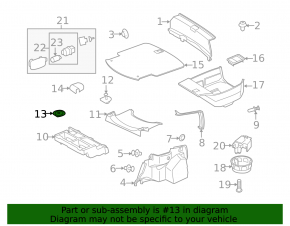 Trunk hook Mercedes W213 E 17-23 type 2, 2 parts