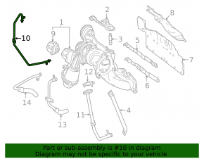 Mercedes A-class V177 19-22 M260 Turbo Oil Supply Pipe