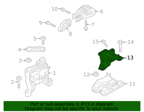 Left Engine Mount Bracket Mazda 3 19-