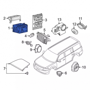 USB Hub Ford C-max MK2 13-18