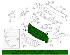 Radiator grille bracket Mazda 6 18-21
