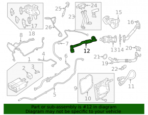 Crankcase ventilation pipe Ford Bronco Sport 21-26 2.0