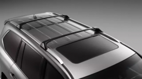 2 x Roof Rails for Lexus RX350 RX450h 16-20 Black