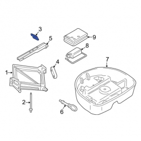 Spare Wheel Mount Ford Edge 15-24