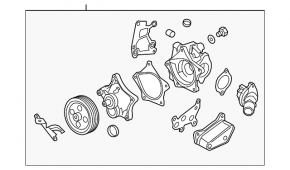 Cooling pump Chevrolet Cruze 16-