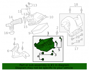 Air Filter Housing Mitsubishi Eclipse Cross 18-24