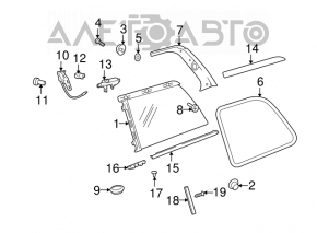 Mercedes X164 GL Rear Left Side Window Regulator