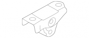 Rear left muffler bracket Nissan Rogue 21-24 with rubber