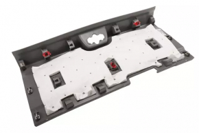 Chevrolet Volt 16 trunk opening trim - gray, worn
